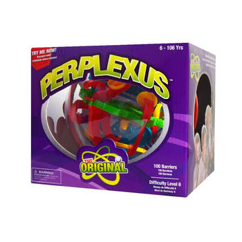 Maze Ball XL Origineel - Perplexus - 100 Obstakels - Breinbreker - Ø18cm - Puzzelbal - Groen/Zwart