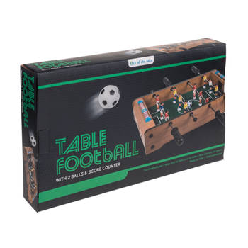 Tafelvoetbal - voetbal spel - Groen/Zwart