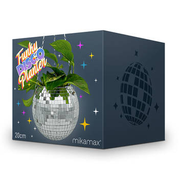 Disco plantenbak - Funky Disco Planter Zilverkleurig