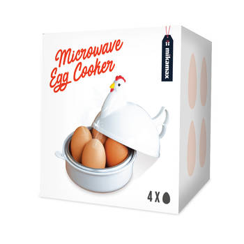 Magnetron Eierkoker - 4 Stuks - Eenvoudig Klaar te Maken - Klaar Binnen 10 Min - Microwave Egg Boiler - Ei koker -