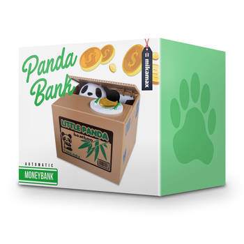 Panda Spaarpot - Panda Bank - Groen/Zwart