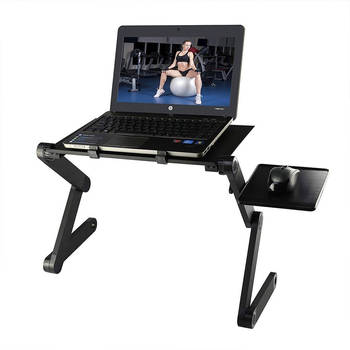 Laptop Standaard - 360º verstelbaar - Tot 10 kg Draagkracht - Handig Muistafeltje - Multifunctioneel - Laptop standaard