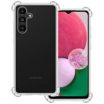 Basey Samsung Galaxy A13 5G Hoesje Siliconen Shock Proof Hoes Case Cover - Transparant