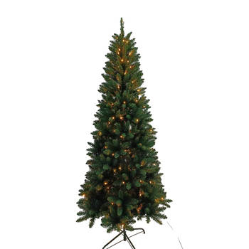 Wintervalley Trees - Kunstkerstboom Ivar met LED verlichting - 180x82cm - Groen