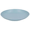 PlasticForte Rond bord/camping bord - D25 cm - ijsblauw - kunststof - Dinerborden