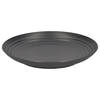 PlasticForte Rond bord/camping bord - D25 cm - zwart - kunststof - Dinerborden