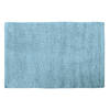 MSV Badkamerkleedje/badmat tapijt voor de vloer - lichtblauw - 40 x 60 cm - Badmatjes