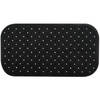 MSV Douche/bad anti-slip mat badkamer - rubber - zwart - 36 x 65 cm - Badmatjes