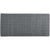 MSV Douche/bad anti-slip mat badkamer - rubber - grijs - 76 x 36 cm - Badmatjes