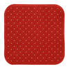 MSV Douche/bad anti-slip mat badkamer - rubber - terracotta - 54 x 54 cm - Badmatjes