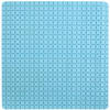 MSV Douche/bad anti-slip mat badkamer - rubber - lichtblauw - 54 x 54 cm - Badmatjes