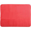 MSV Badkamerkleedje/badmat tapijt - voor op de vloer - rood - 50 x 70 cm - Badmatjes