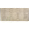 MSV Douche/bad anti-slip mat badkamer - rubber - beige - 76 x 36 cm - Badmatjes