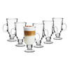 Glasmark Irish Coffee/koffie glazen Paris - transparant glas - 6x stuks - 200 ml - Koffie- en theeglazen