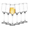 Glasmark Champagneglazen/prosecco - Flutes - transparant glas - 12x stuks - 210 ml - Champagneglazen