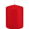 1x Kaarsen rood 6 x 8 cm 29 branduren sfeerkaarsen - Stompkaarsen