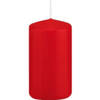 1x Kaarsen rood 5 x 10 cm 23 branduren sfeerkaarsen - Stompkaarsen