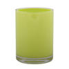 MSV Badkamer drinkbeker Aveiro - PS kunststof - limegroen - 7 x 9 cm - Tandenborstelhouders