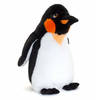Keel Toys pluche keizers pinguin knuffeldier - wit/zwart - staand - 40 cm - Knuffeldier