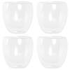 Items koffieglazen/theeglazen dubbelwandig - set 4x - cappuccino glazen - 250 ml - Koffie- en theeglazen