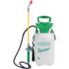 Sunnydays Plantenspuit met hoge druk sproeier en lange spuit - kunststof - 5 liter - wit/groen - Plantenspuiten