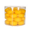 28x Drijvende kaarsen geel 5 cm 4 branduren - Drijfkaarsen