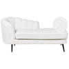 Beliani ALLIER - Chaise longue-Wit-Bouclé