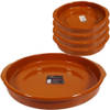 Set van 5x stuks tapas borden/ovenschalen Alicante met handvatten 42 en 20 cm - Snack en tapasschalen