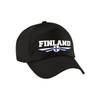 Finland landen pet / baseball cap zwart voor volwassenen - Verkleedhoofddeksels