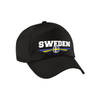 Zweden / Sweden landen pet / baseball cap zwart voor volwassenen - Verkleedhoofddeksels