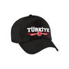 Turkije / Turkiye landen pet zwart / baseball cap voor volwassenen - Verkleedhoofddeksels