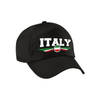Italie / Italy landen pet / baseball cap zwart voor kinderen - Verkleedhoofddeksels