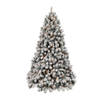 Wintervalley Trees - Kunstkerstboom Osler met LED verlichting - 180x115cm - Besneeuwd