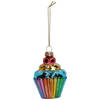 Kersten ornament cupcake regenboog