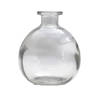 Chaks Bloemenvaas/flesvaas - helder glas - D12 x H14 cm - bolvaasje - Vazen