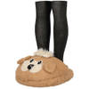 Grote voetenwarmer slof Terrier hond one size 30 x 27 cm - Voetenwarmers