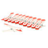 Concorde wasknijpers -10x - rood - kunststof - 8 cm - Knijpers