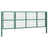 The Living Store Hekpoort - Groen - 120 cm x 350 cm - Gepoedercoat staal