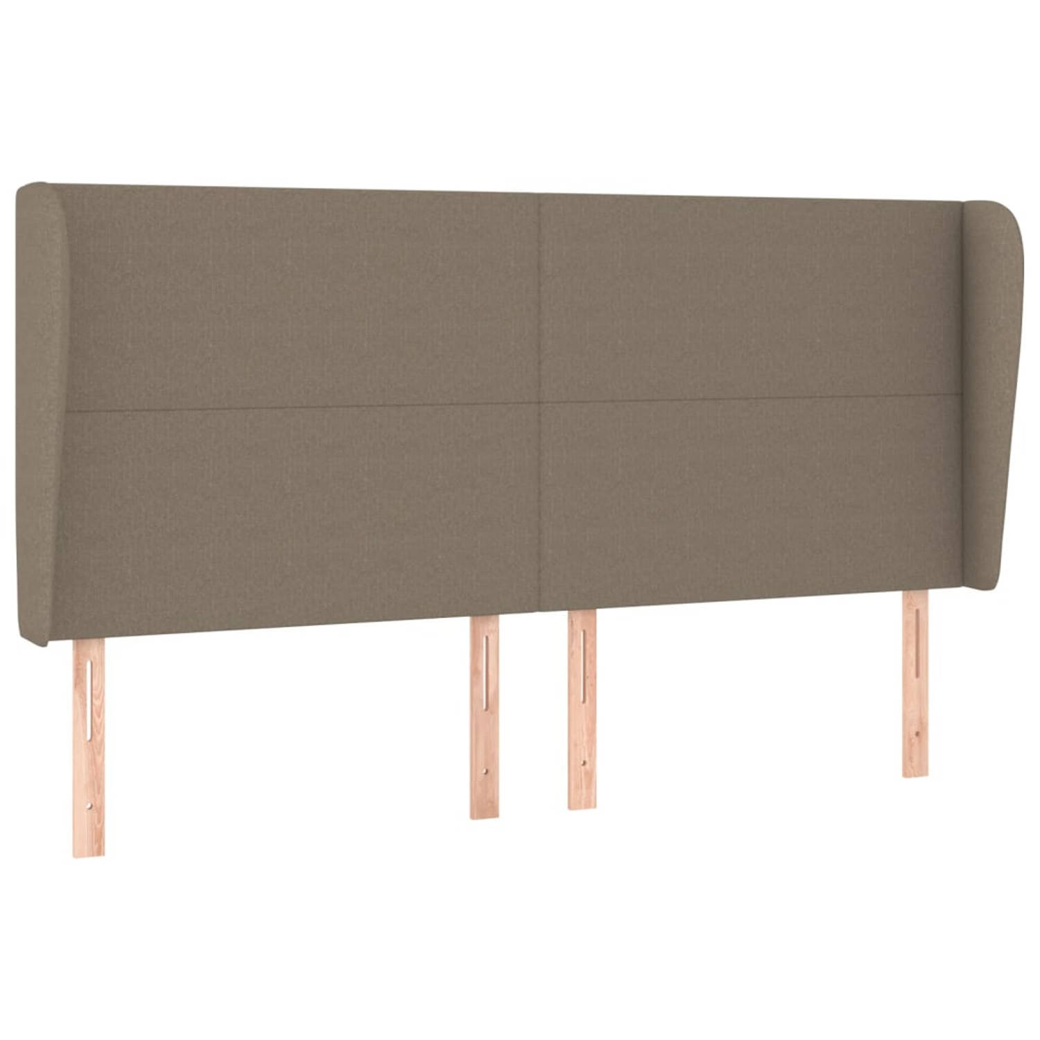 The Living Store Hoofdbord - 183 x 23 x 118/128 - Taupe