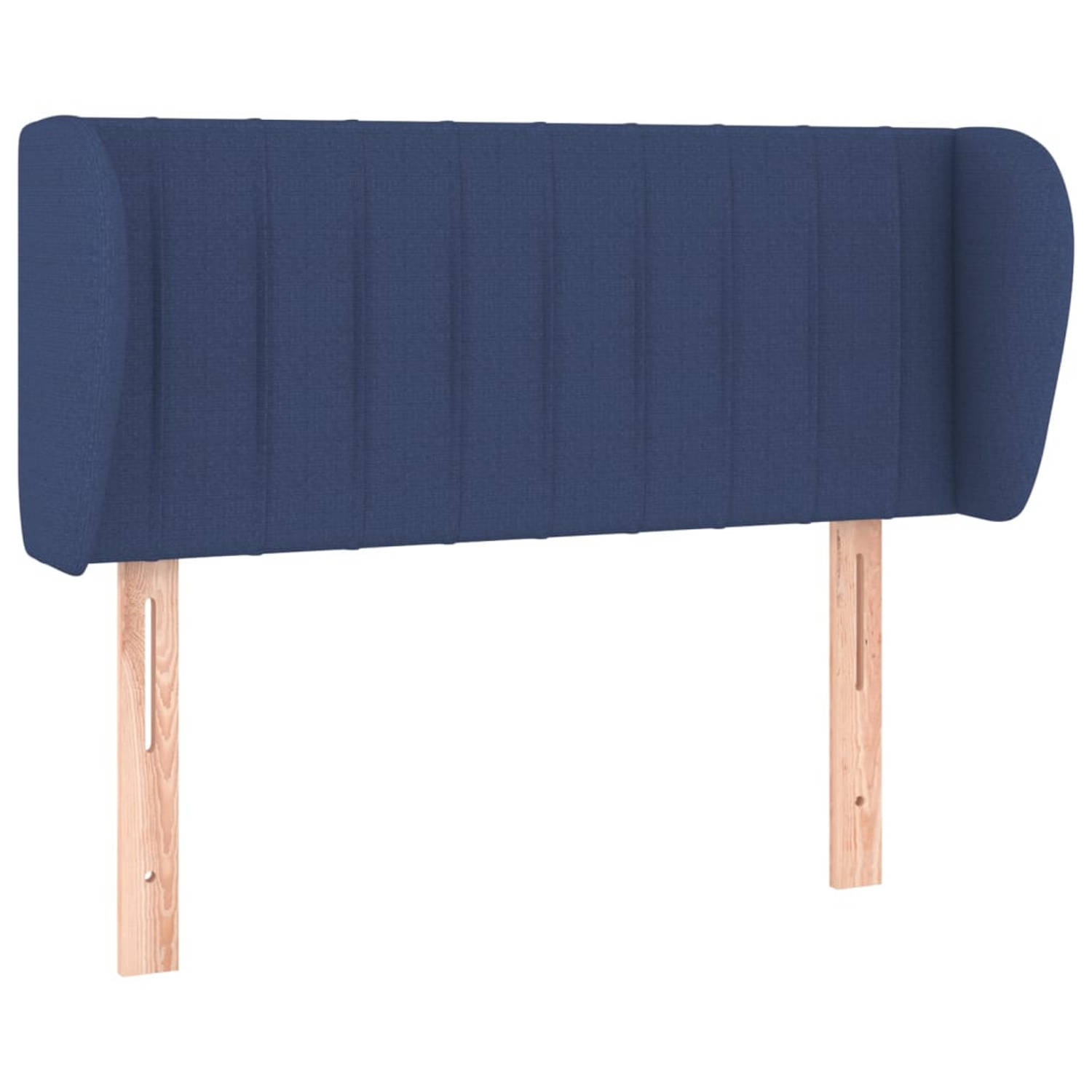 The Living Store Klassiek Hoofdbord - Bedombouw - Blauw - 103 x 23 x 78/88 cm - Ademend - Duurzaam