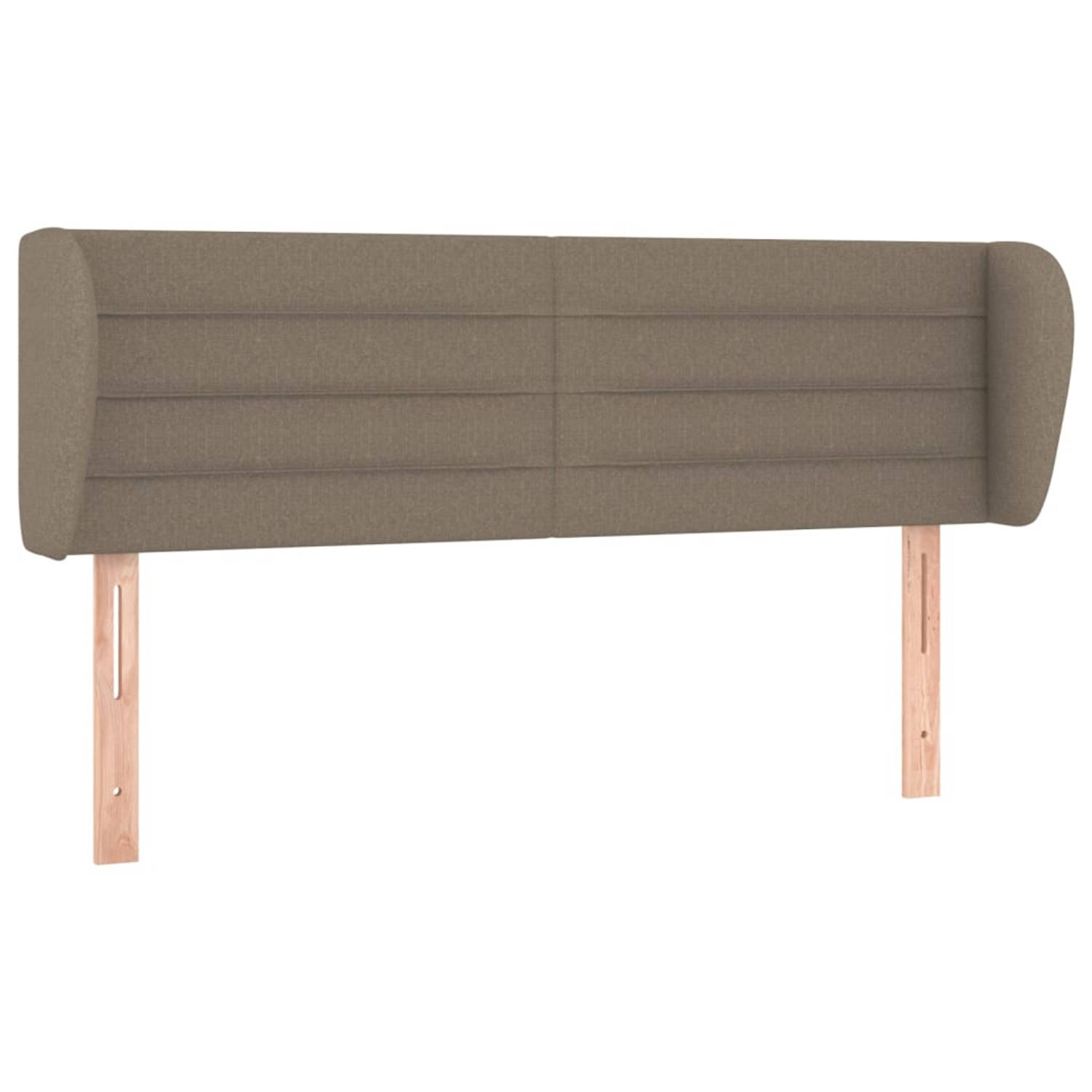 The Living Store Hoofdeind Bed Meubel - 147 x 23 x 78/88 cm - Taupe