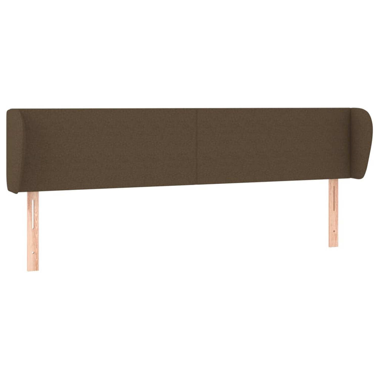 The Living Store Hoofdbord - Classic - Bedaccessoire - 203x23x78/88 cm - Donkerbruin