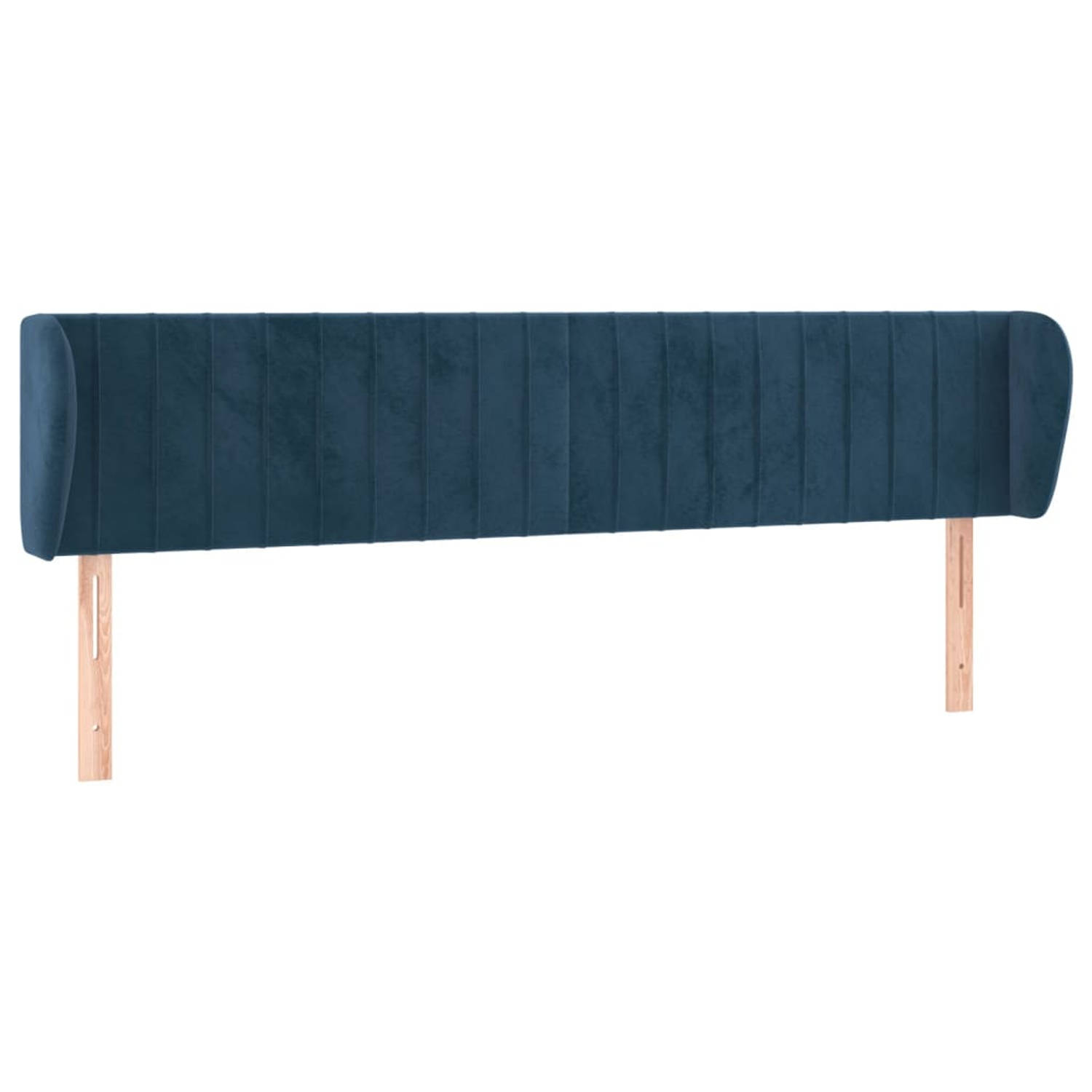 The Living Store Hoofdbord - Classic - Bedaccessoires - 183x23x78/88 cm - Donkerblauw