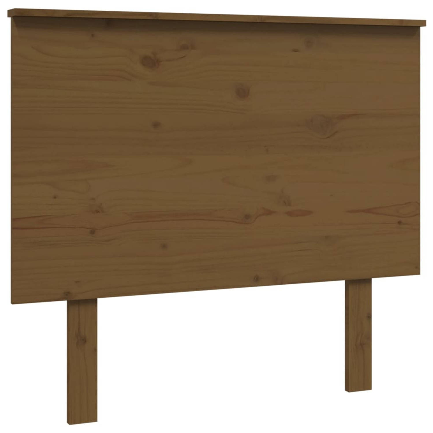 The Living Store Houten Hoofdeinde - Hoofdeinden - 94 x 6 x 82.5 cm - Honingbruin