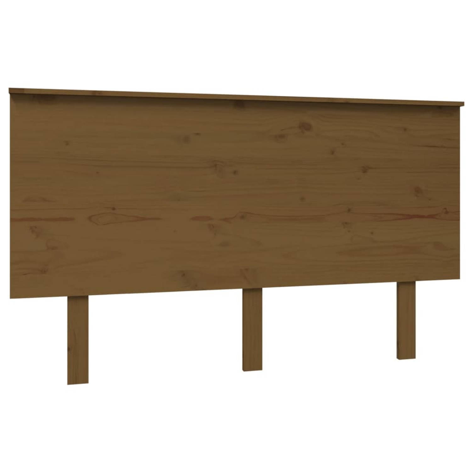 The Living Store Houten Hoofdeinde - Hoofdbord van Massief Grenenhout - 139x6x82.5 cm