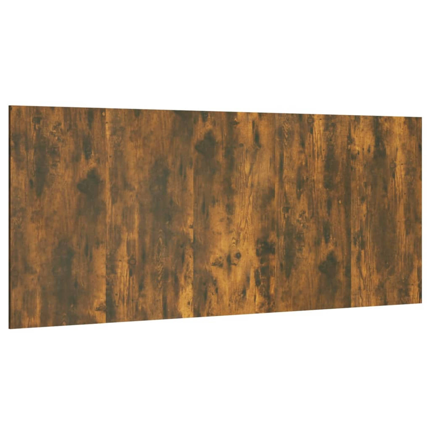The Living Store Hoofdbord 200x1-5x80 cm bewerkt hout gerookt eikenkleurig - Bedonderdeel