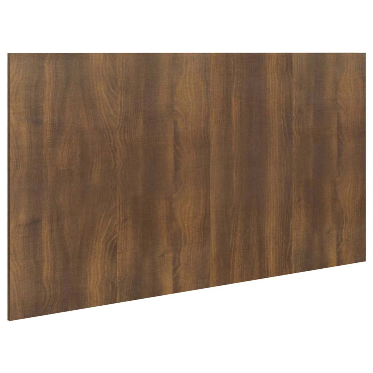 The Living Store Hoofdbord 160x1-5x80 cm bewerkt hout bruineikenkleurig - Bedonderdeel