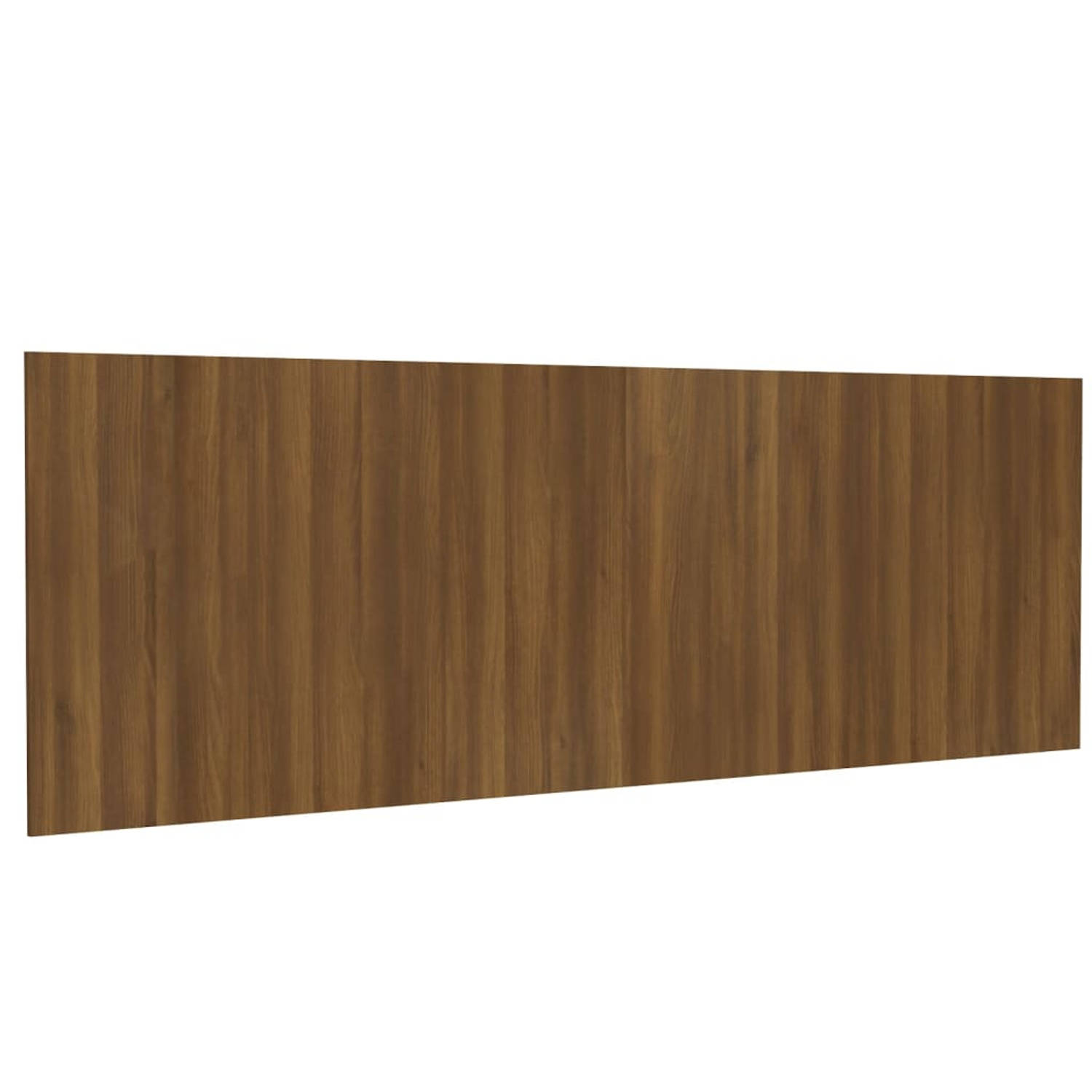 The Living Store Wandhoofdbord - Klassiek design - Bewerkt hout - 240 x 1.5 x 80 cm - Bruineiken - Montage vereist