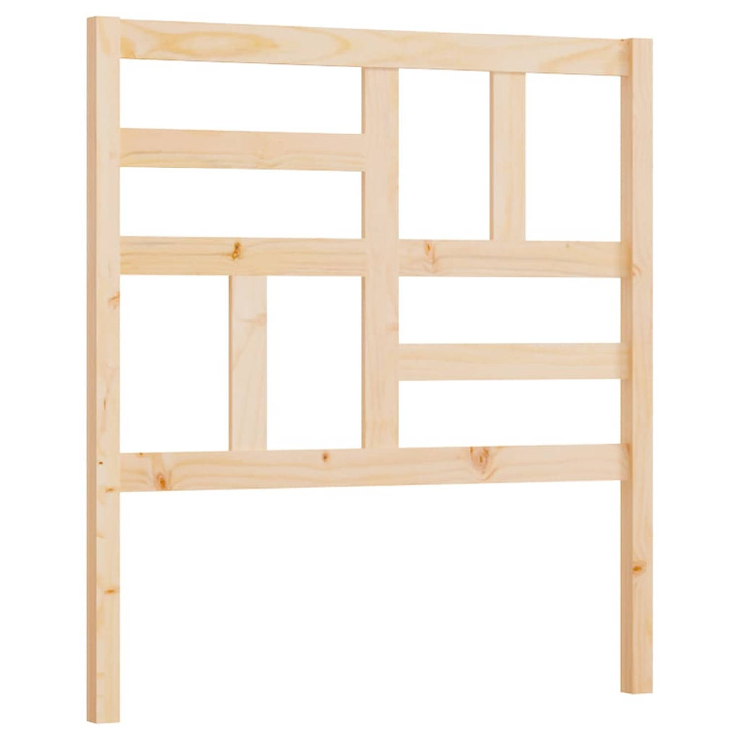 The Living Store Houten Hoofdeinde - 106 x 4 x 104 cm - Massief Grenenhout