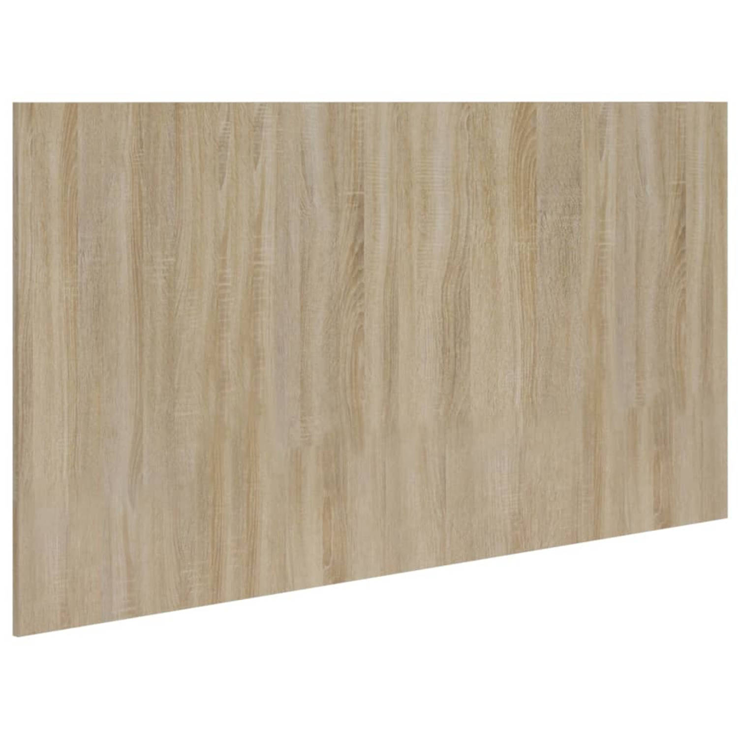 The Living Store Hoofdbord 160x1-5x80 cm bewerkt hout sonoma eikenkleurig - Bedonderdeel